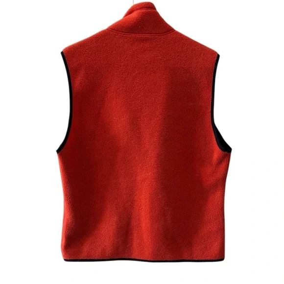 Vintage Patagonia Rare Women’s Orange Synchilla Fleece Vest, Size Small. - Picture 9 of 11